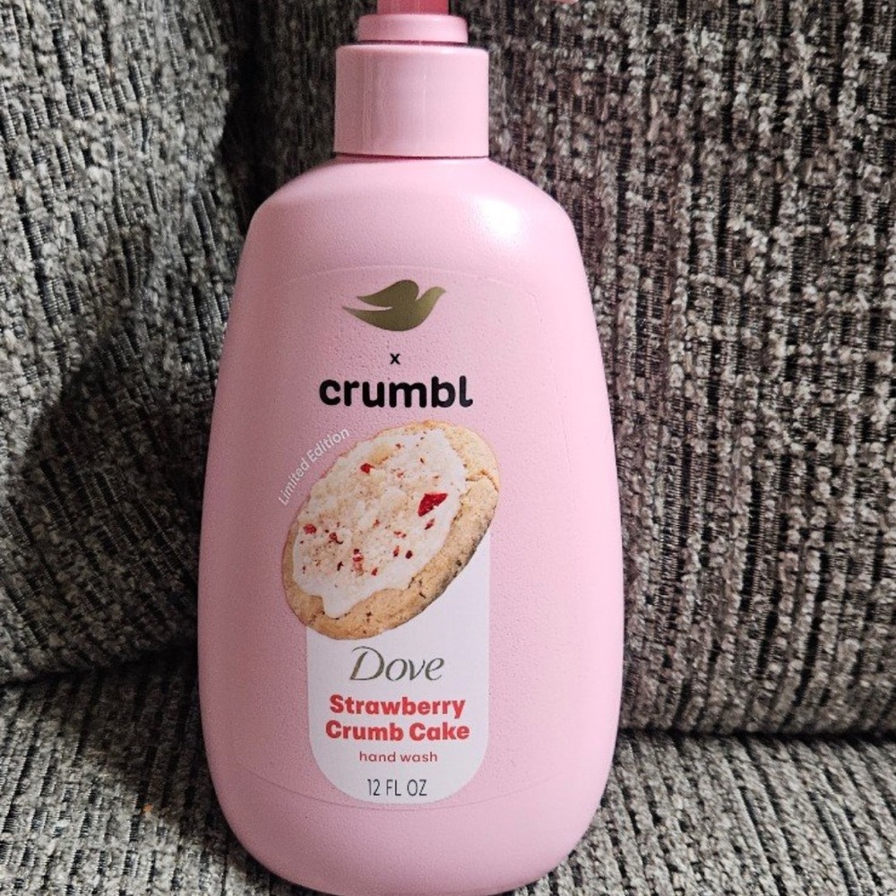 Dove x Crumbl strawberry crumb cake soap